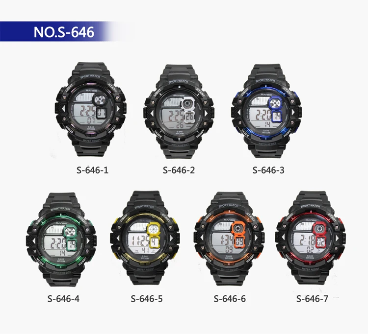 Digital Watch 3ATM Water Resistant Wristwatch Men From Sanse Wholesale Factory