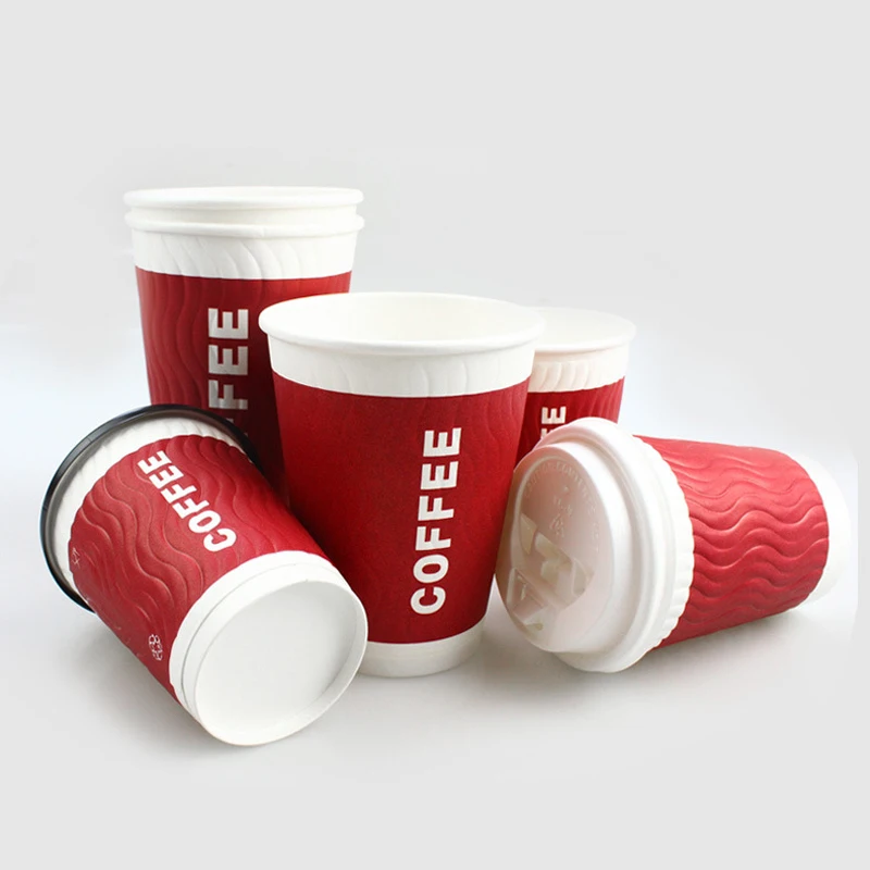 Biodegradables Disposable Coffee Cup 12 32 oz Double Wall Paper  Coke Cups Disposable Custom Size Coffee Cup