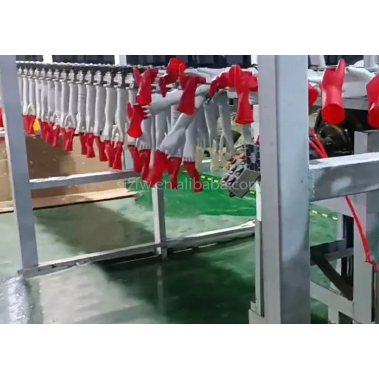 Quality assurance unique latex gloves red  glove manufacturing machine