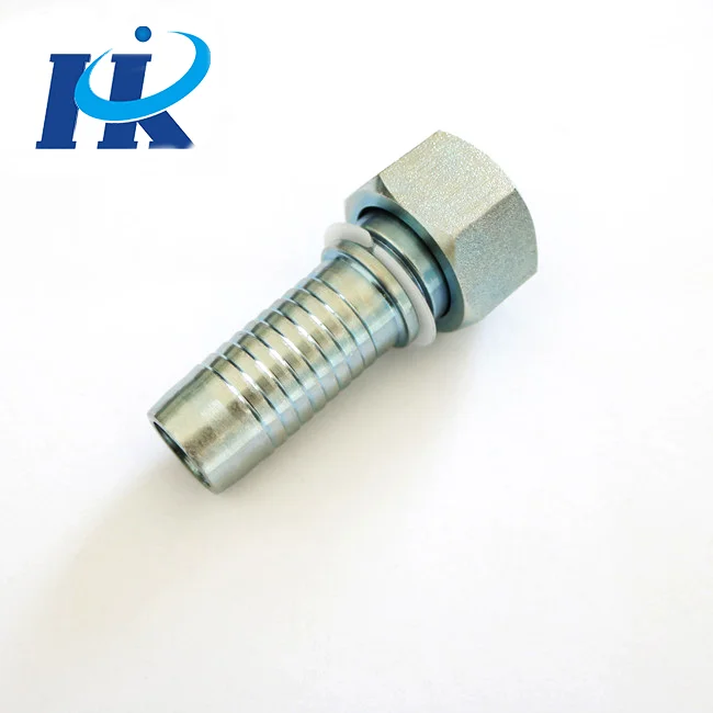 20211 hydraulic hose nipple fitting metric female flat seat straight fittings hose crimping fittings
