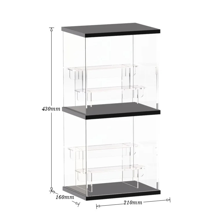 Clear Acrylic for Versatile Collectibles Display Dust proof Showcase for Home Storage Organizing Toys