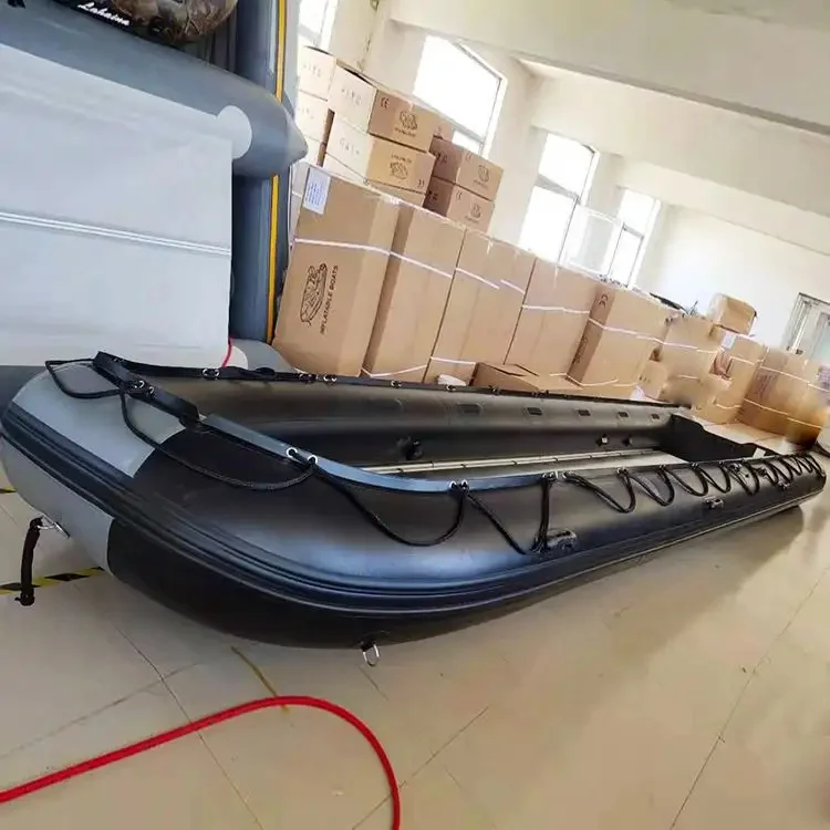 30 person 1.2mm pvc material aluminum floor inflatable boat with ce certificate