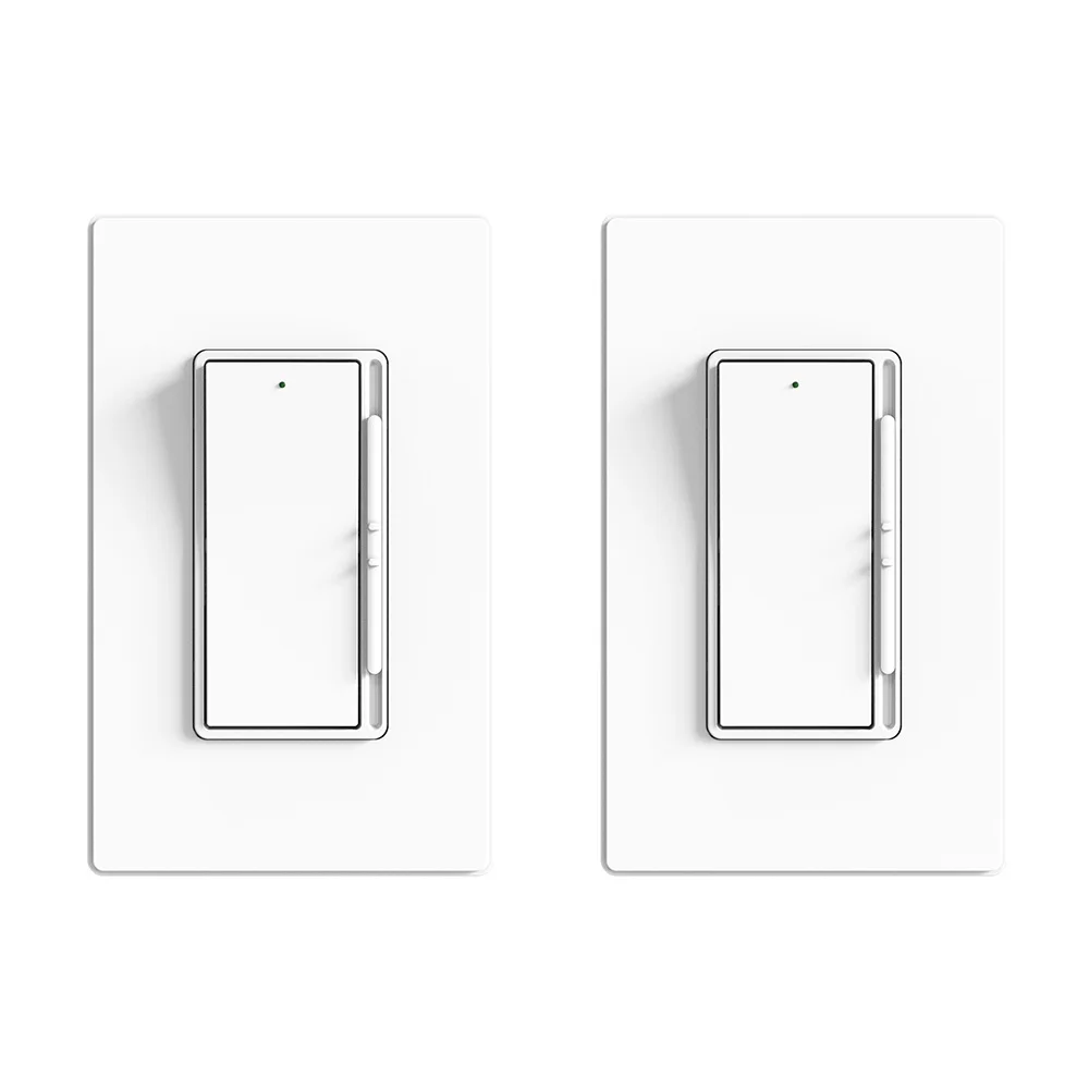 Однополюсный/3-сторонний выход 2-Pack-диммер настенный переключатель цифровой предустановленный или матовая отделка UL сертифицированный светодиодный диммер контроллер для Dimmable