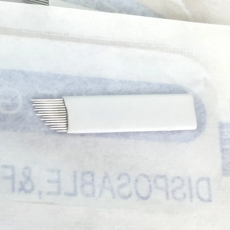 Disposable Microblading Blades Manual 0.25mm Micr Permanent Makeup Wholesale Lip Eyebrow Tattoo Needles