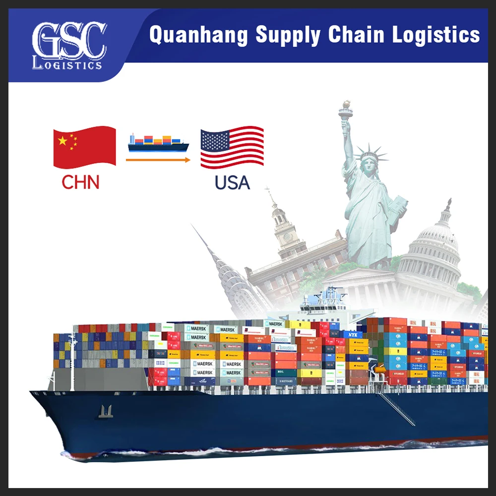 GSC freight delivery to door name brand foreard shipping agent China to united states