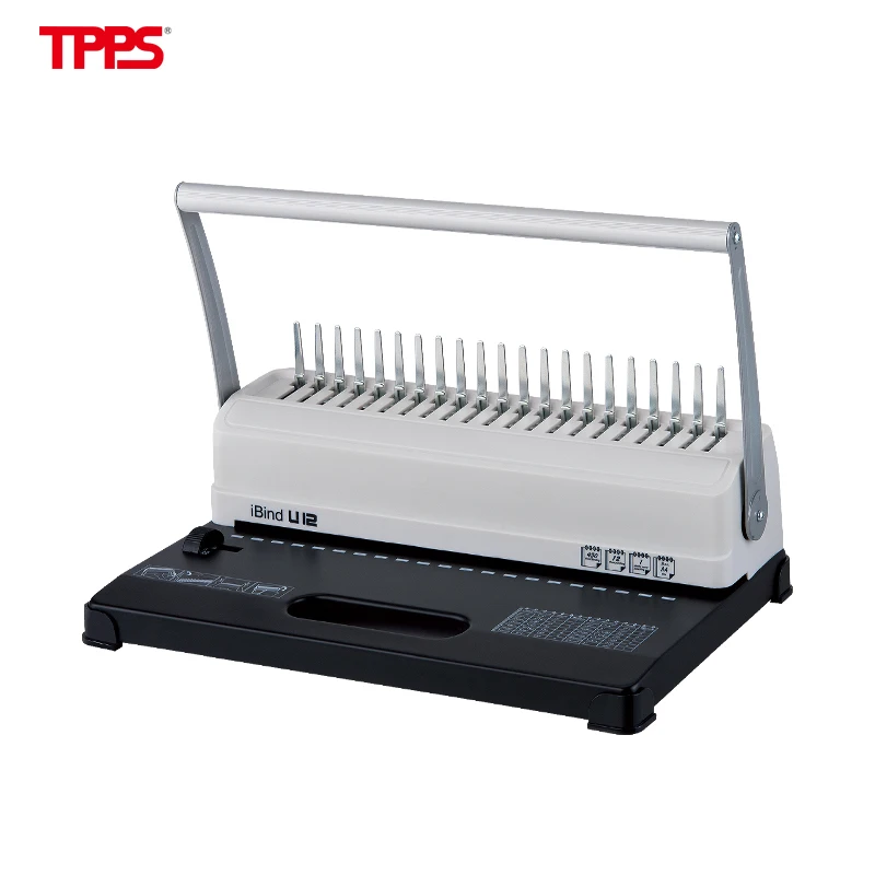 Shop Office 21 Holes A4 450 Paper Sheets Manual Comb Binding Machine
