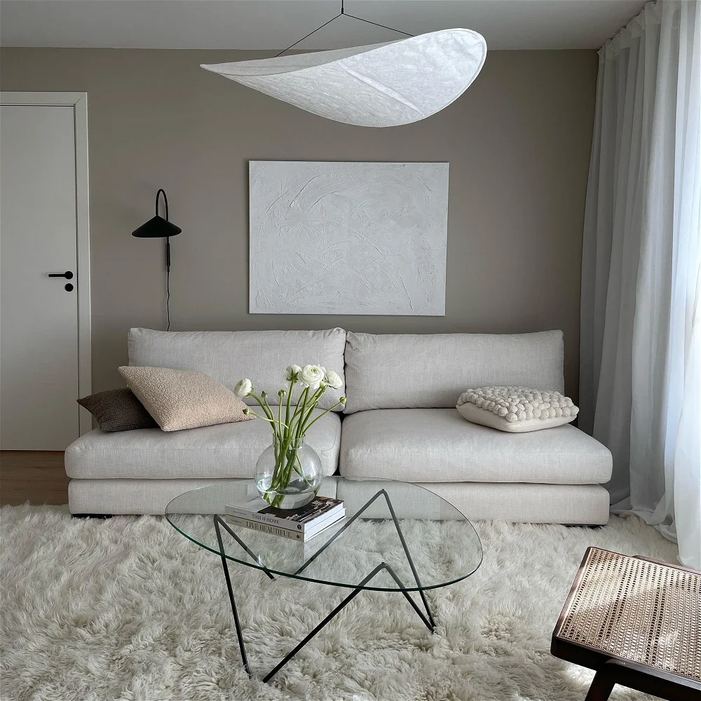 ATUNUS Nordic White Modular Sectional Sofa New Design Loveseat High Fashion Unique Love Seat Couch Wholesale Furniture Factory