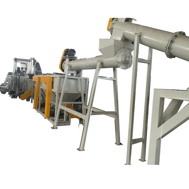 PP PE film bottle flaks crushing Washing drying Recycling Line