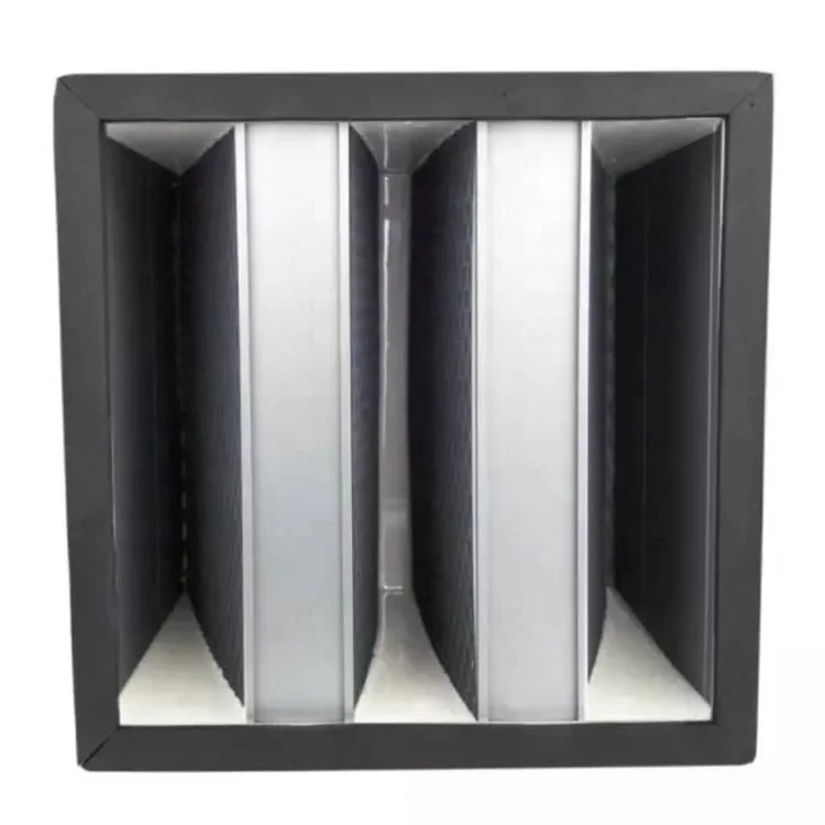 Wholesale 4v 5v 6v V-bank W V-shape Type Abs Plastic/aluminum/galvanized/stainless Steel Frame Hepa Filter Air Filter