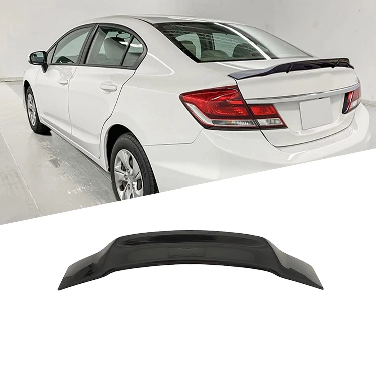 ABS plastic Material 126*8*35cm R Style Car Rear Wing Color Rear Spoiler For HONDA 9.5TH CIVIC 2014--2016