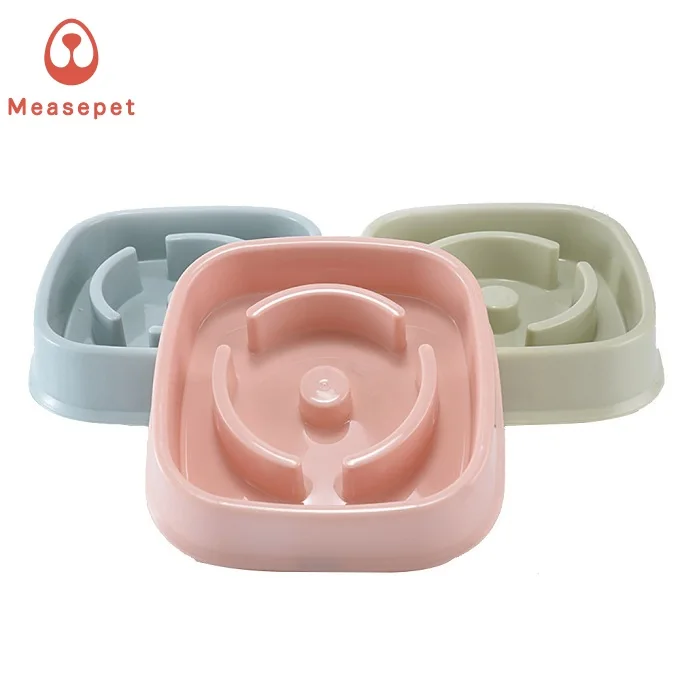 Производитель, новый дизайн, оптовая продажа, многоцветные миски для собак с медленной кормушкой