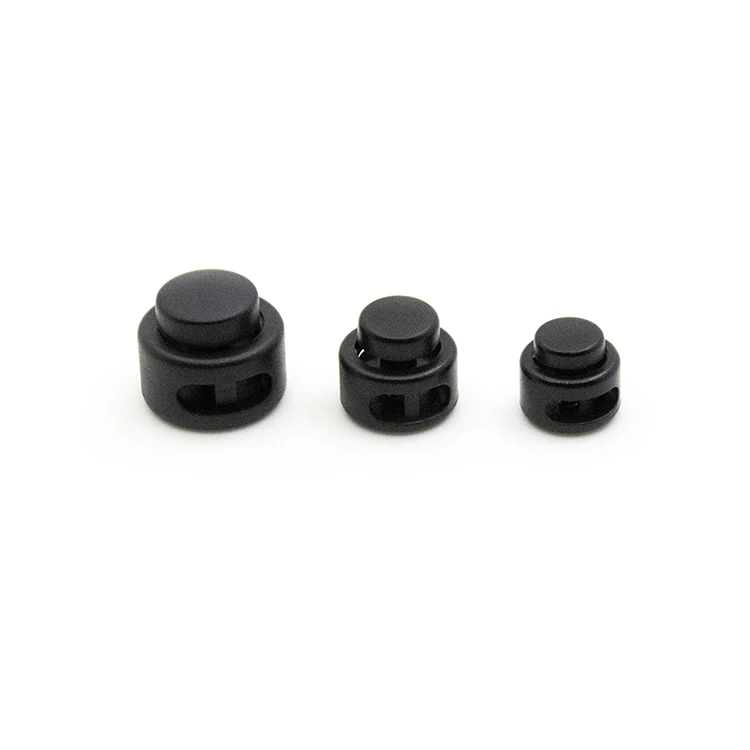 ABS High Quality Single And Double Hole Plastic Cord Lock Stopper For Garment Hats