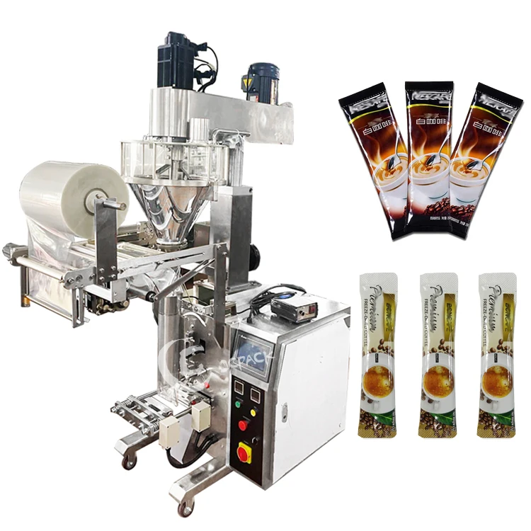 Automatic Small Sachet Auger  Packaging Machine 3 in 1 Coffee Powder Packing Machine For Small Business