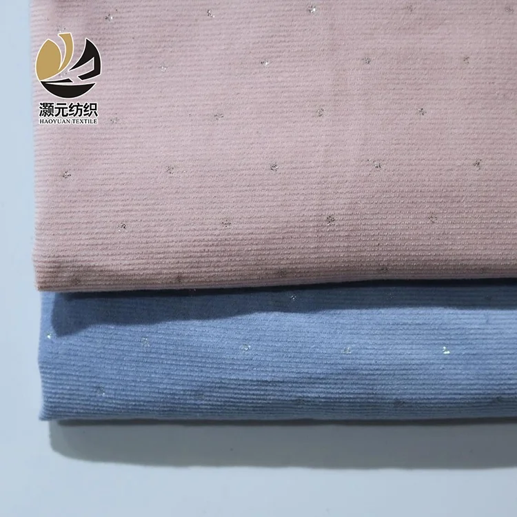  Индивидуальные гладкокрашеные 100% хлопок вельвет костюмной ткани для девочки платье