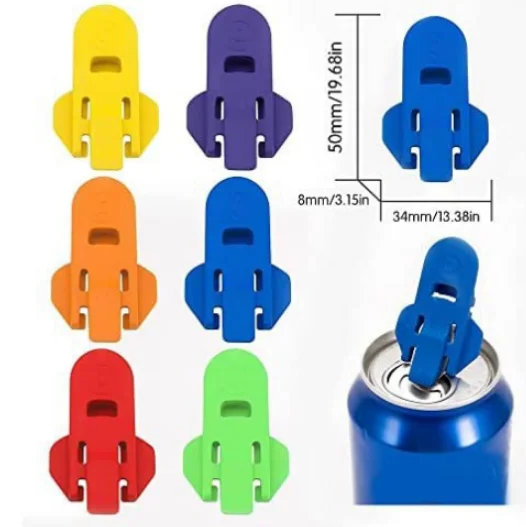 12pcs/pack Easy Can Opener Easy Can bottle Opener Portable Drink Beer Cola Beverage Opener