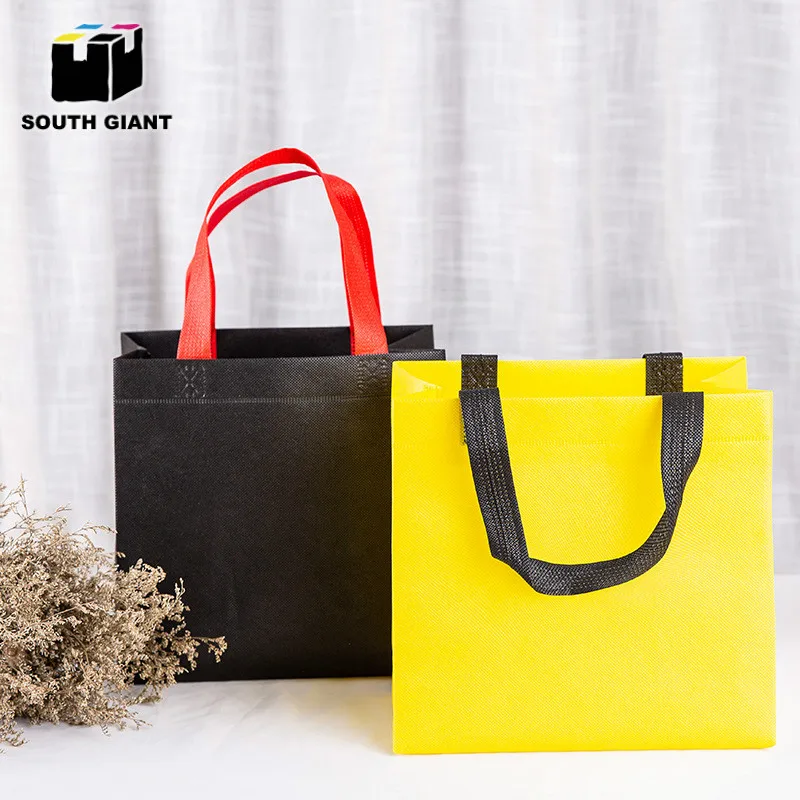 Customize Polypropylene Take Away Carry Tote Reusable Non Woven Grocery Bags