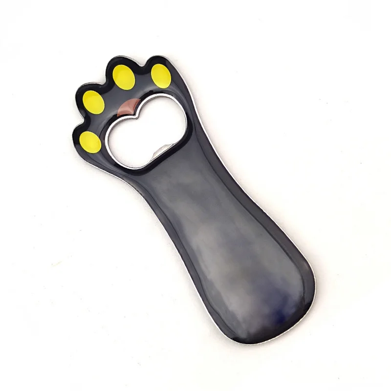 Wholesale Custom Creative Gifts Dog Cat Paw Shape Magnet Beer Bottle Opener