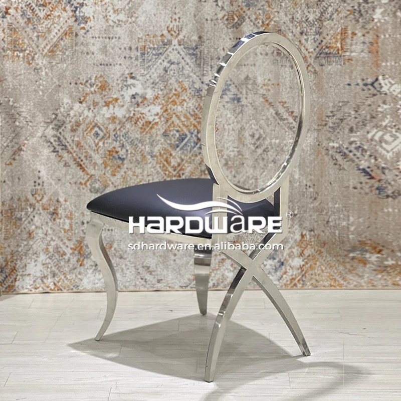 Роскошные серебряные свадебные тронные стулья жениха и невесты из нержавеющей стали для продажи