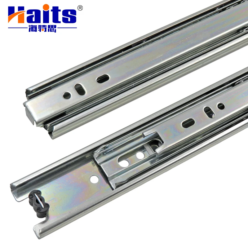 Hot Sale Customized Furniture Triple Extension Drawer Slide Rail Ball Bearing Telescopic Slide