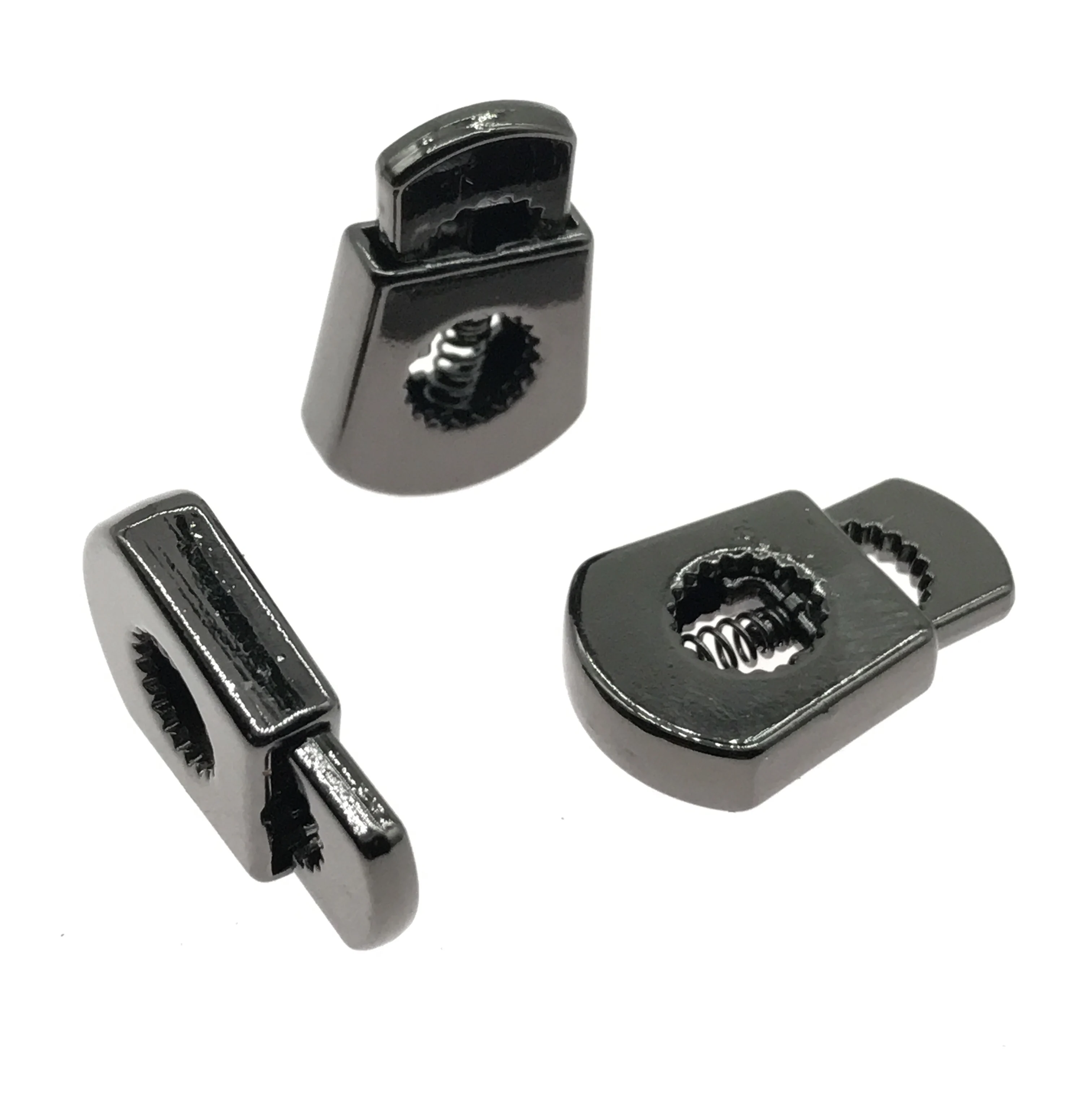 High Quality Custom Handbag Metal Accessories 20mm Tail Clip End Nickel Rose Gold Gun Metal Strap Stopper Cord End for Bags