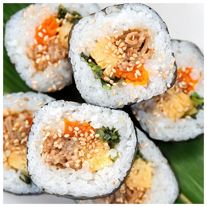 Japan packaging bags frozen seaweed grilled beef rice sushi roll