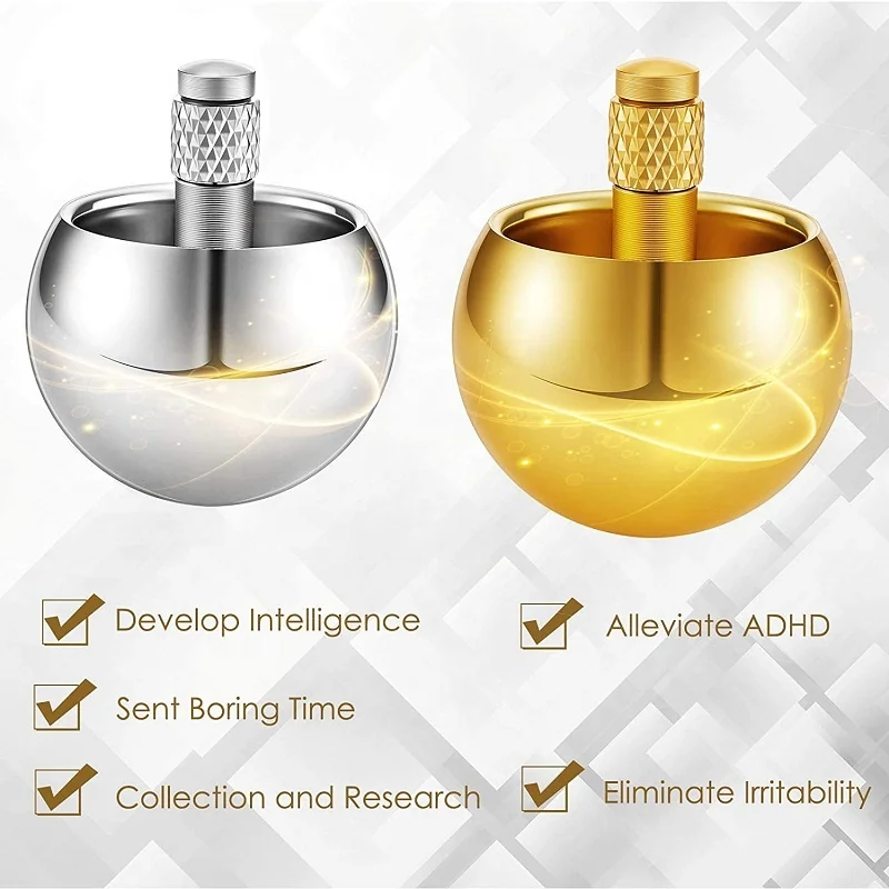 Adult Gyroscope Spinner Toy Metal Perpetual Motion Flip Upside Down Tippy Tops Magnetic Desktop Spinning Top