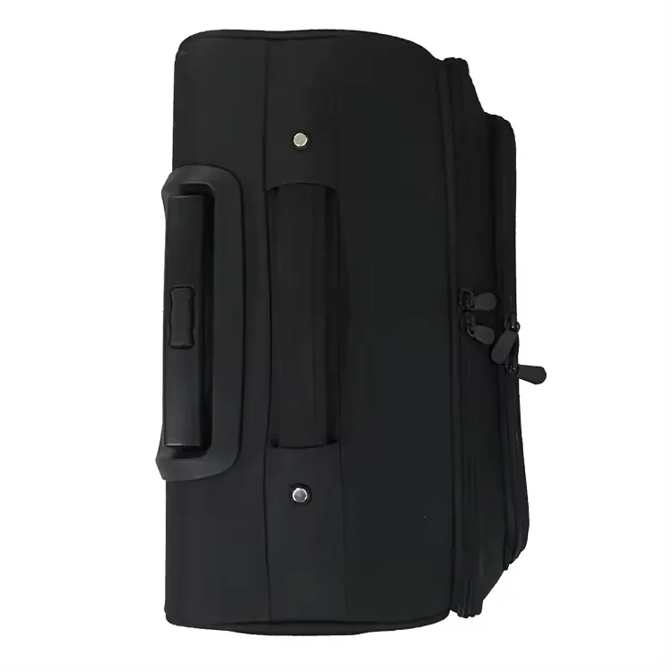 Fashion 2 Wheels Durable Black Laptop Trolley Luggage Bag  16 Inch Carry On Luggage Suitcase For Travel