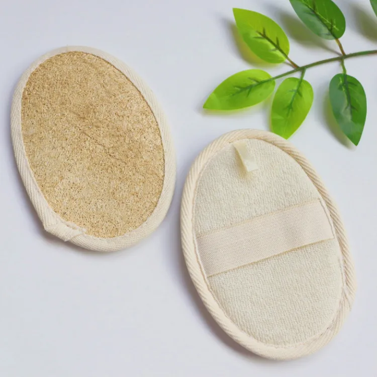 Exfoliating Loofah Sponge Pad 100% Natural Luffa Loofa Sponges Scrubber Brush Body  Bath Spa Shower