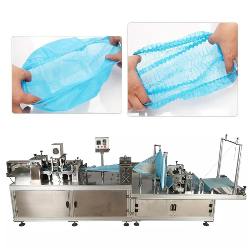 Automatic Plastic PE/CPE Bouffant Cap Making Machine Surgeon Cap Making Machine