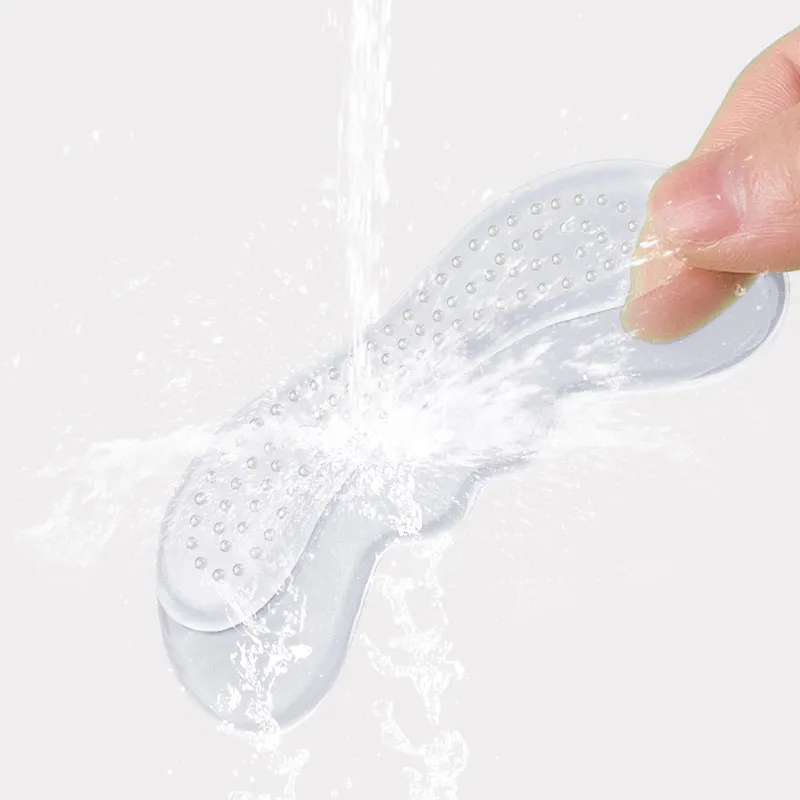 Transparent Heel Grips Liners for Sole Protector Reusable Soft Heel Shoe Insert Self-Adhesive Foot Care Heel Protector Pad