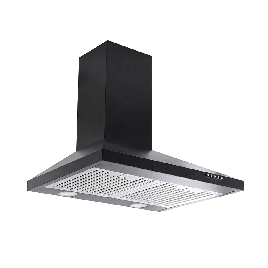 Stainless steel Cooker Hood Customized Air Flow Kitchen Wall Mounted Range Hood with 3 Speed Fan