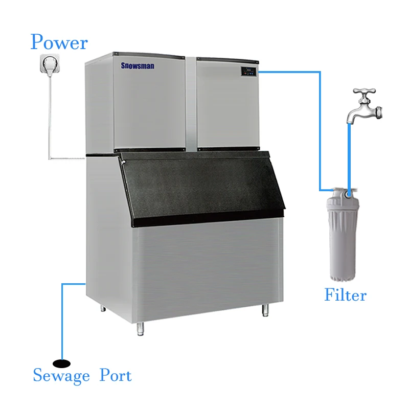 
High Efficiency ice making machine 1000kg per day cheap ice maker machine for sales 