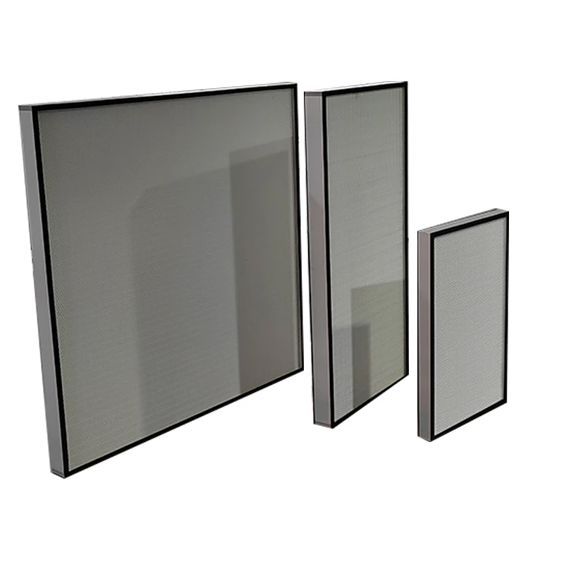 MRJH Flow Hoods Laboratory H14 Mini Pleat Cleanrooms H13 H4 Hepa Production Line-Temperature Air Filter