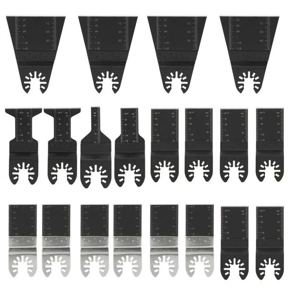 
50pcs 10/20/34/44/68mm Oscillating Multifunctional Cutting Saw Blade Accuracy Cutting Tool Set High-carbon Steel 