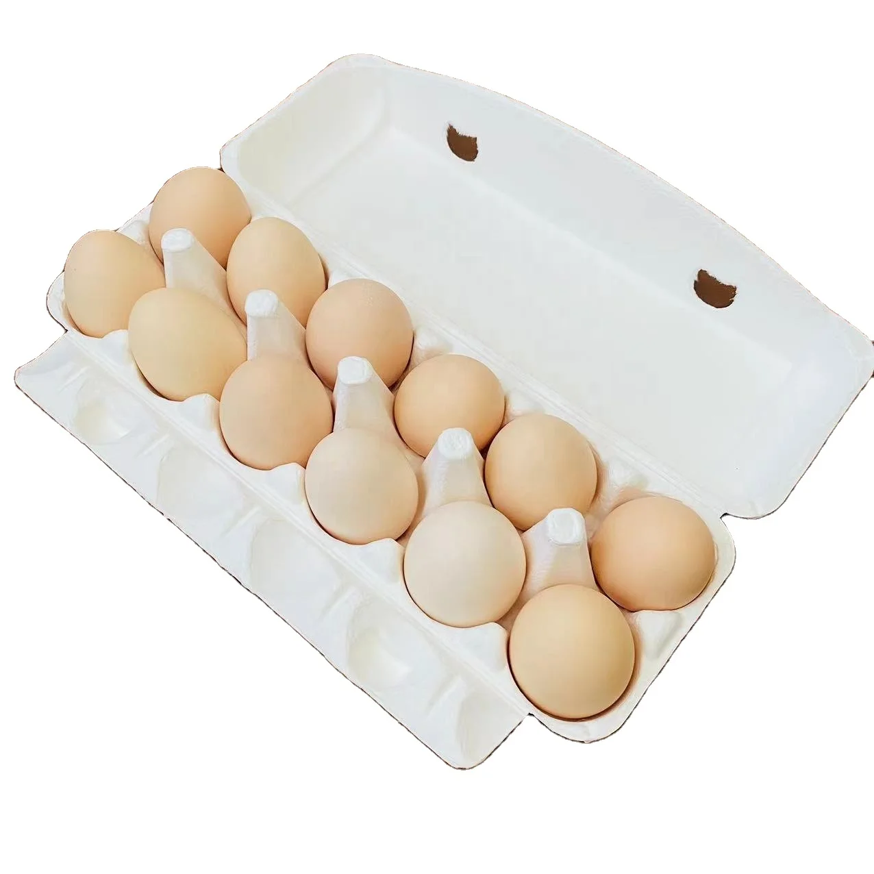 high quality white reusable waste paper box to egg tray making egg farm 30/15/12/10/6 pulp cardboard trays packaging