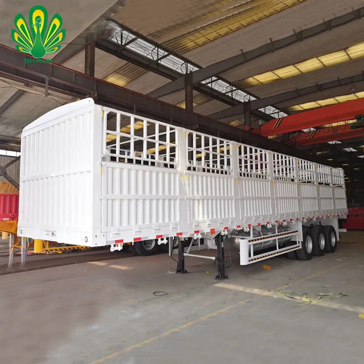Farm Food Stake Fenced Cargo Truck Semi Trailer for Factory