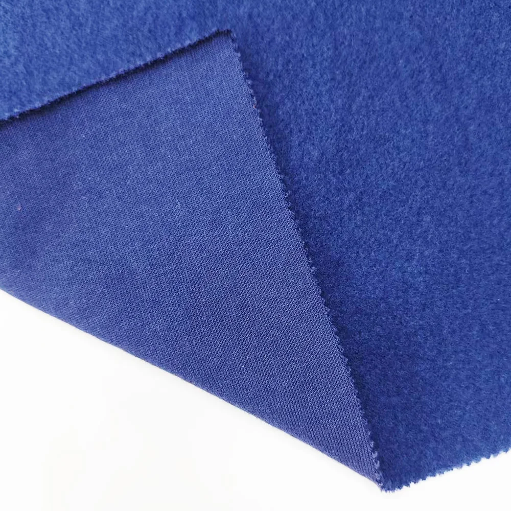 big pique fleece prench terry  face brushed 60% Cotton 40% Polyester  405-425gsm 58-59 Plain Dyed  for Boys and Girls Dress