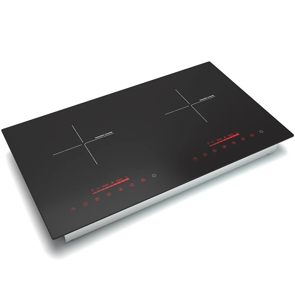 New Model Tempered Glass Tables Top Built in Kitchen Equipment Induction Cooker +Gas hobs