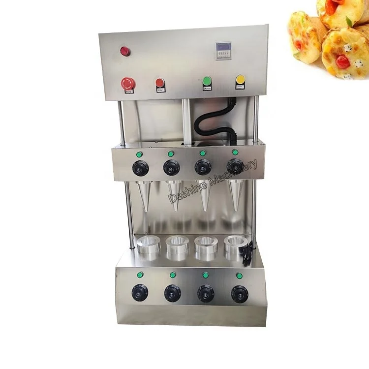 4 Heads Commercial Factory Price Wafer Biscuit Pizza Cone Making Machines Ice Cream Cone Maker For Sale Cone Pizza Oven