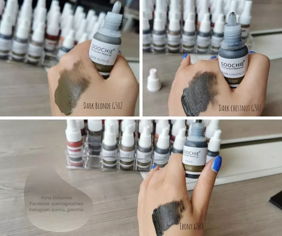 Permanent Makeup Tattoo Pigment Microblading PMU Tattoo Ink 8 Colors Professional Pure Pigment For Eyebrows Eyeliner Lip