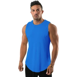 2021 cotton Custom Workout Tank Top bulk For Men fit summer Muscle Singlet Multi-Colors Sleeveless travel Vest Cut Off Tank