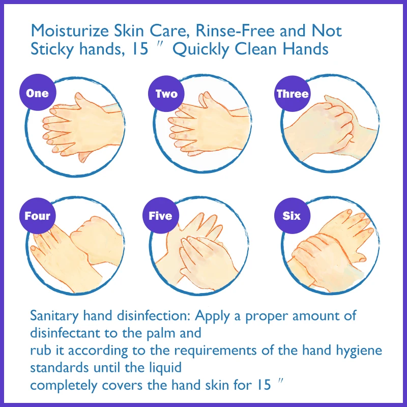 LIONSER Alcohol OEM 500ml 1000ml Liquid Hand Sanitizer Gel Antibacterial Rinse-Free 75% Alcohol Ethanol Hand