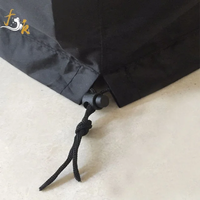 Outdoor waterproof oven cover UV proof barbecue cover 420D Oxford cloth black barbecue frame cover