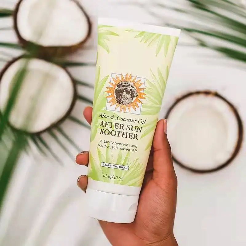 Private Label OEM ODM Moisturizing Soothing Sun Burn Relief After Sun Soother Cream Lotion