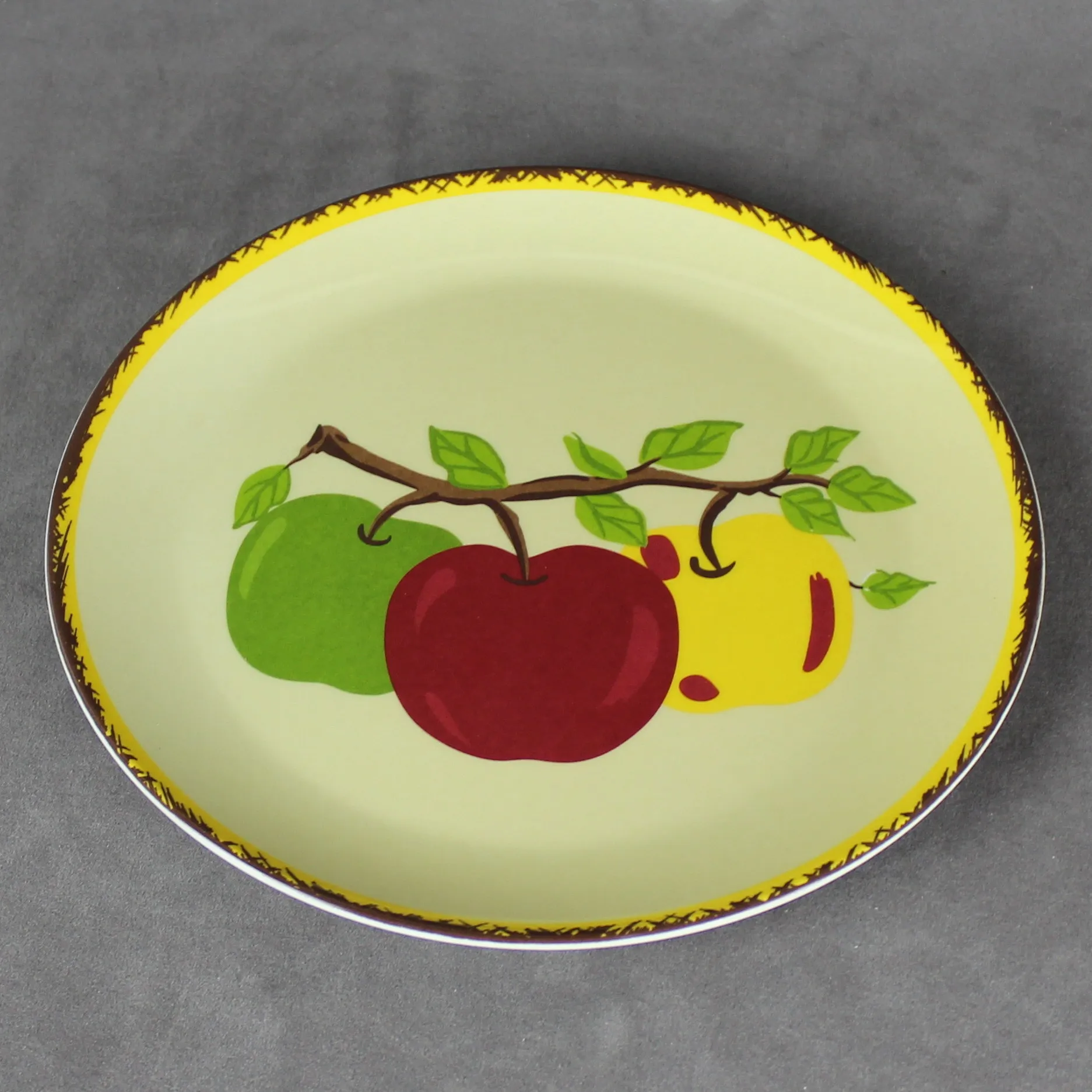 Custom plastic round Pigmented Dinner plate 5 inch 6 inch 7 inch 8 inch 9 inch 10 inch for home, restaurant, hotel