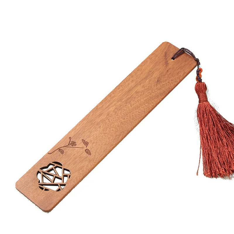 Professional Supply Exporters Exquisitely Carved Solid Wood Chinese Style Wooden Vintage Bookmark