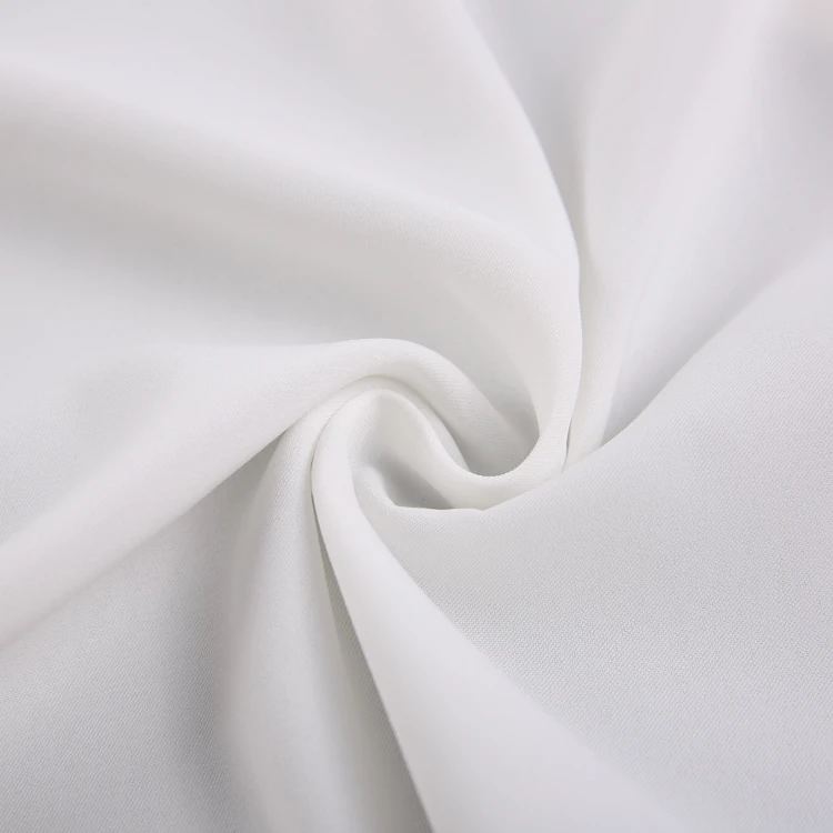 Newest design 100 polyester plain dyed wool lace white Arab robe fabric