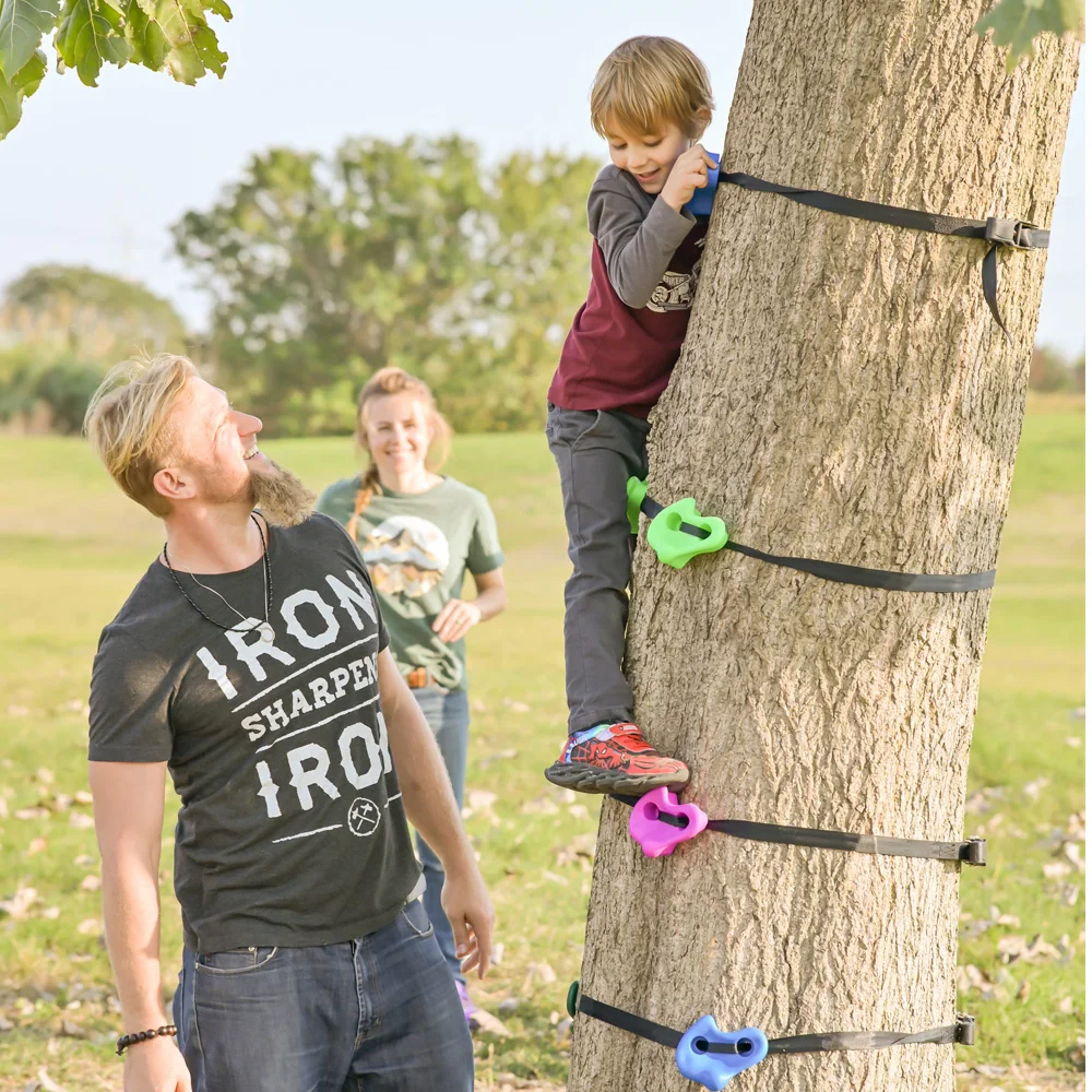 Multi-Colored Pack of Rock Climbing Holds for Kids and Adults , Large Rock Wall Grips for Indoor and Outdoor Climbing Holds