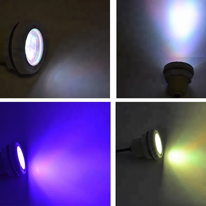  Миниатюрный светодиодный светильник для бассейна 12 В 3 Вт/6 Вт RGB IP68 водонепроницаемый утопленный виниловый Intex из