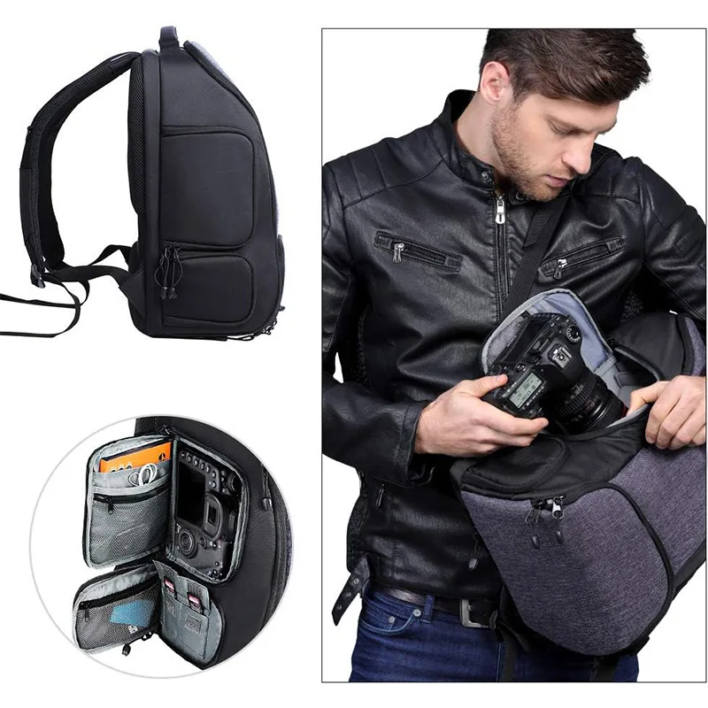 Custom Oxford SLR Camera Video Bags Bagpack for Outdoor Travel Photography Accessories Storage Bags DSLR Digital Camera Backpack